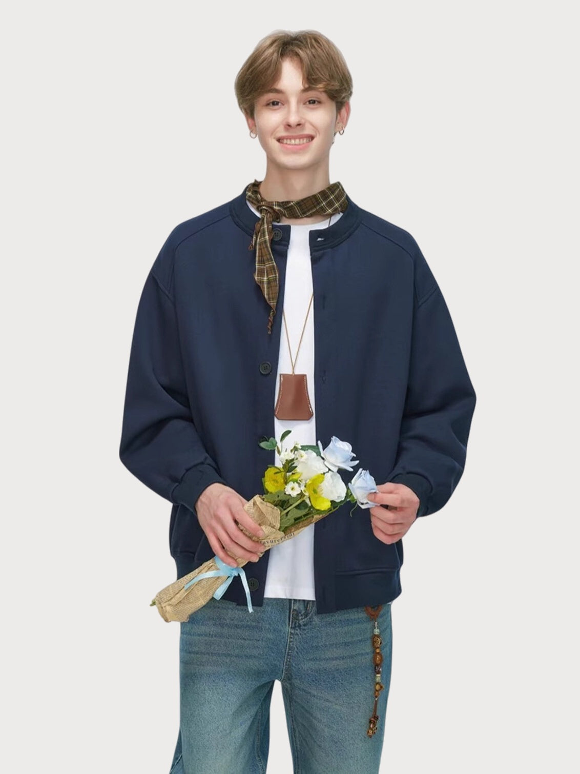 Simplicity Old Money Style Crew Neck Cardigans