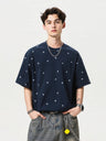 Star Printed Loose-fit T-shirts