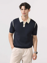 Old Money Style Line Stereo Slim-fit Polo Shirts