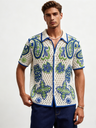 Hawaii Hollow Jacquard Knitting Vacation POLO Shirt