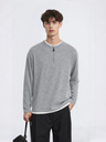 Half Zipper Layered-look T-shirts