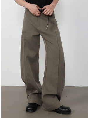 Retro Machete Stereo Gathering Cleanfit Dress Pants Pants
