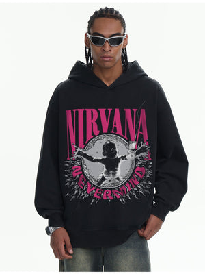 Nevermind Digital Direct Printing Washing Hoodies