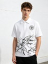 Graffiti Printed Vibe Hip Hop Loose-fit POLO Shirt