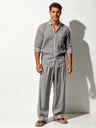 Flax Leisure Loose-fit Breathable Beach Set 2-piece Sets