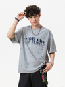 Full Stars Color-blocked Letter Printed T-shirts