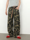 Retro Camouflage Machete Loose-fit Pants