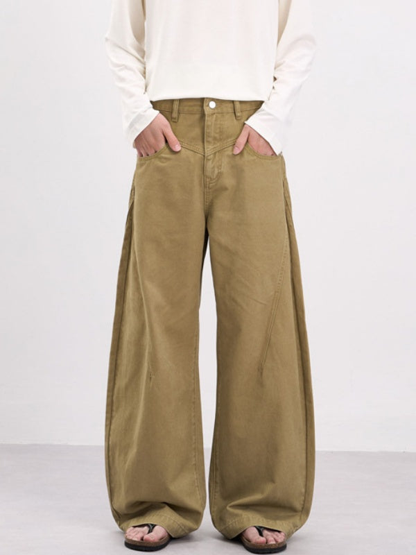 Retro Old Money Style Scimitar Pants