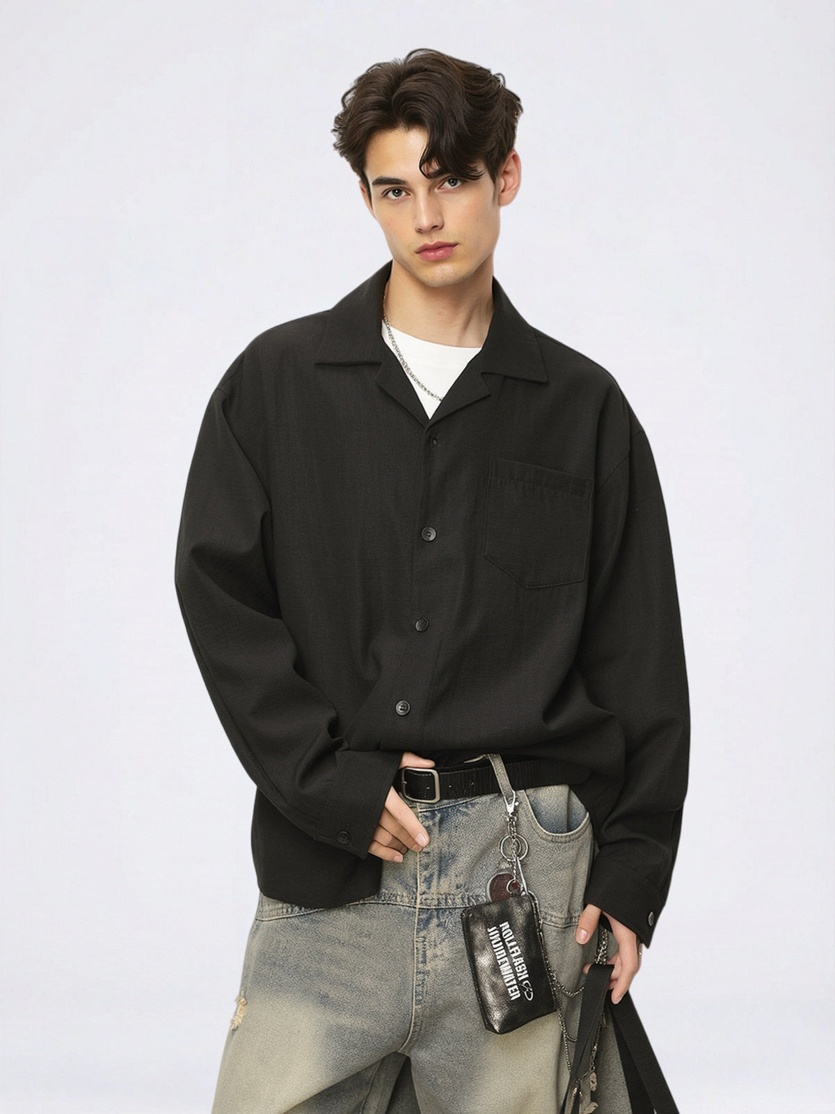 Slight Wrinkles Flax Cuban Territory Shirts