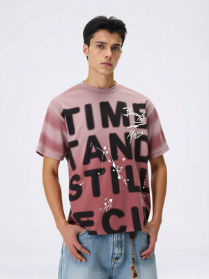 Retro Letter Print T-shirts