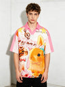 Cartoon Printed Loose-fit Mesh Breathable Quick-drying T-shirts