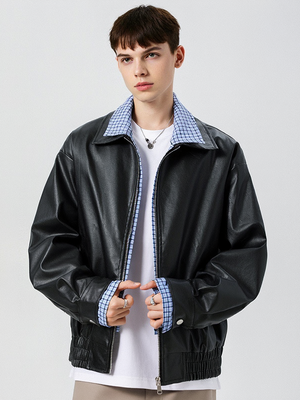 Fake Two Pieces Splicing Loose Lapel Jackets