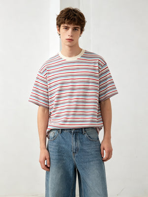 CityBoy Red And Blue Stripes VIBE T-shirts