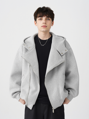 Double Zipper Hoodies Jackets