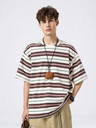 Color-blocked Stripes Loose-fit T-shirts