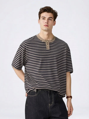 Henry's Collar Stripes T-shirts
