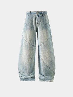 Straight Machete Whitening Jeans