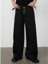 Double Pleat Loose-fit Straight-fit Dress Pants Pants