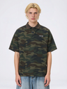 Camouflage Color-blocked Loose-fit Polo