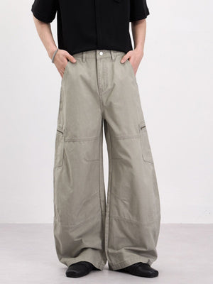 Distressed Machete Baggy Cargo Trousers