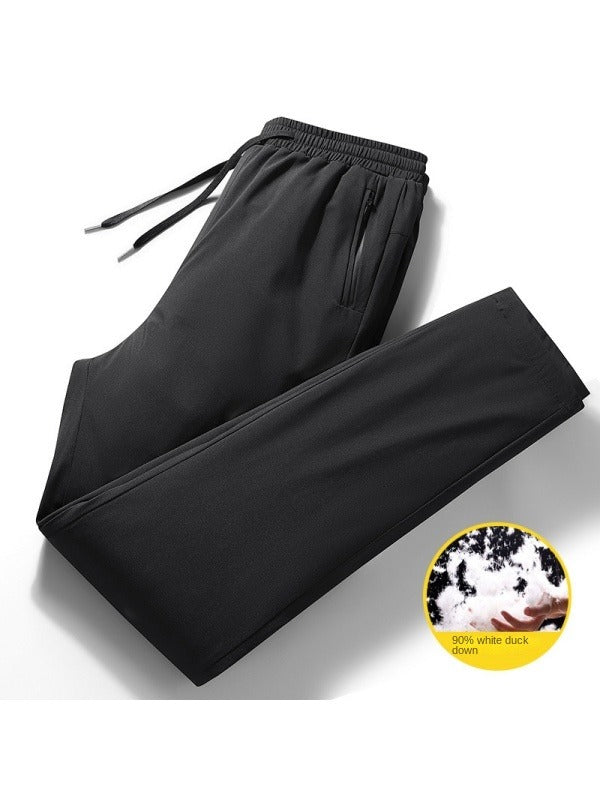 Pantalon en duvet thermique ajusté