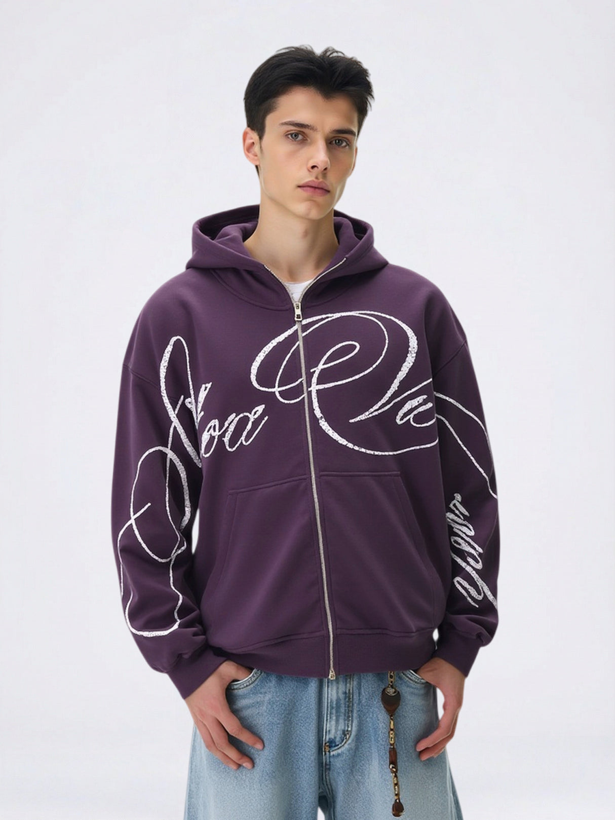 Graffiti Cardigan Zipper Hoodies