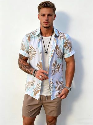 Plant Printed Hawaii Beach Set 2-piece Sets