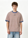 Color-blocked Stripes Loose-fit T-shirts