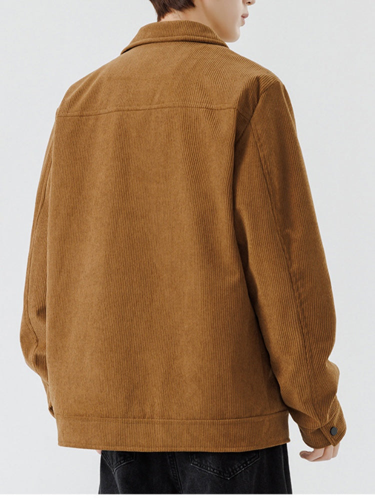 Veste de survêtement en velours côtelé