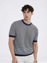 Pinstripes Lightweight Color-blocked T-shirts