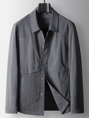 Business 4-Way Stretch Wrinkle-Free Notch-Lapel Lightweight Jacket