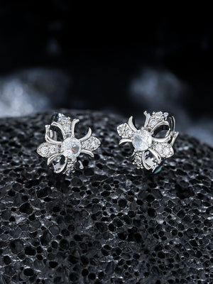 Cross Diamond Earrings