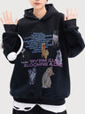 Retro Cat Printed Ins Hoodies