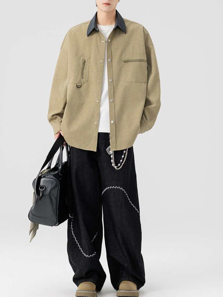 Work Clothes Loose-fit Shirts