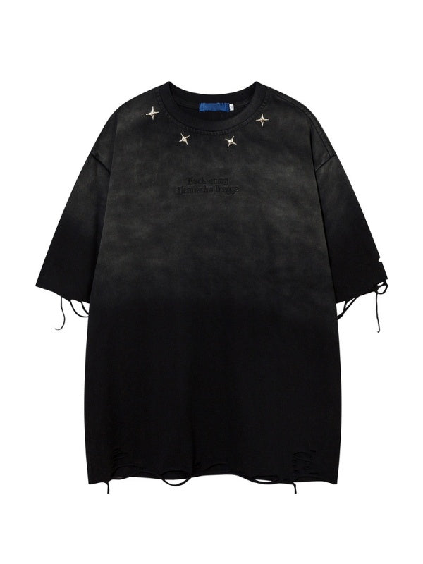 Distressed Ins Loose-fit Vintage T-shirts