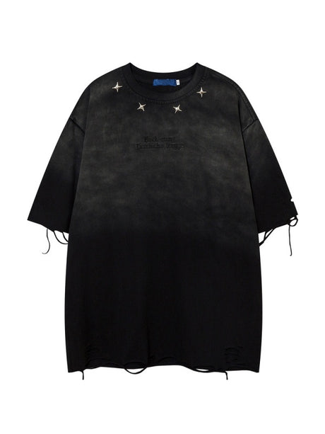 Distressed Ins Loose-fit Vintage T-shirts