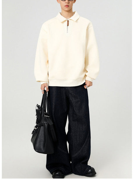 Struktur-Patchwork-Polohemd