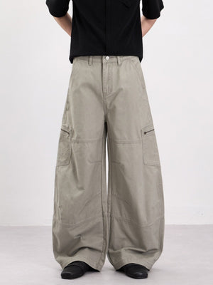Distressed Machete Baggy Cargo Trousers