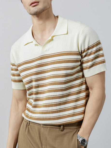 Stripes Old Money Style Polo Shirts