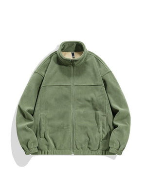 Plush Fleece Keep Warm Thickening Stand Collar Jackets