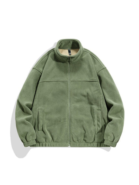 Plush Fleece Keep Warm Thickening Stand Collar Jackets