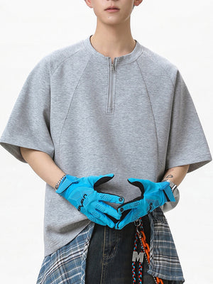 Half Zipper Stereo T-shirts