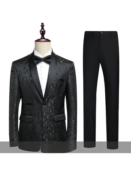 Leisure Jacquard Suit Set 2-piece Sets