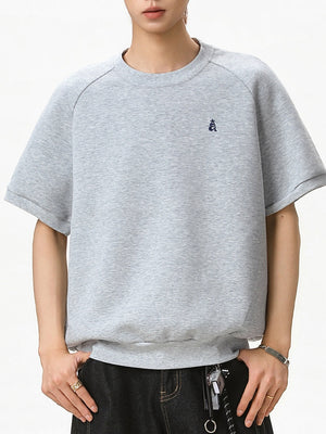 Color-blocked Embroidery T-shirts