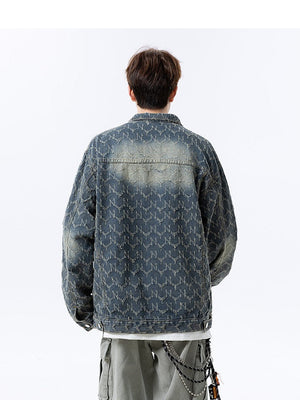 Wear And Tear Retro Washing Old Denim Jacket