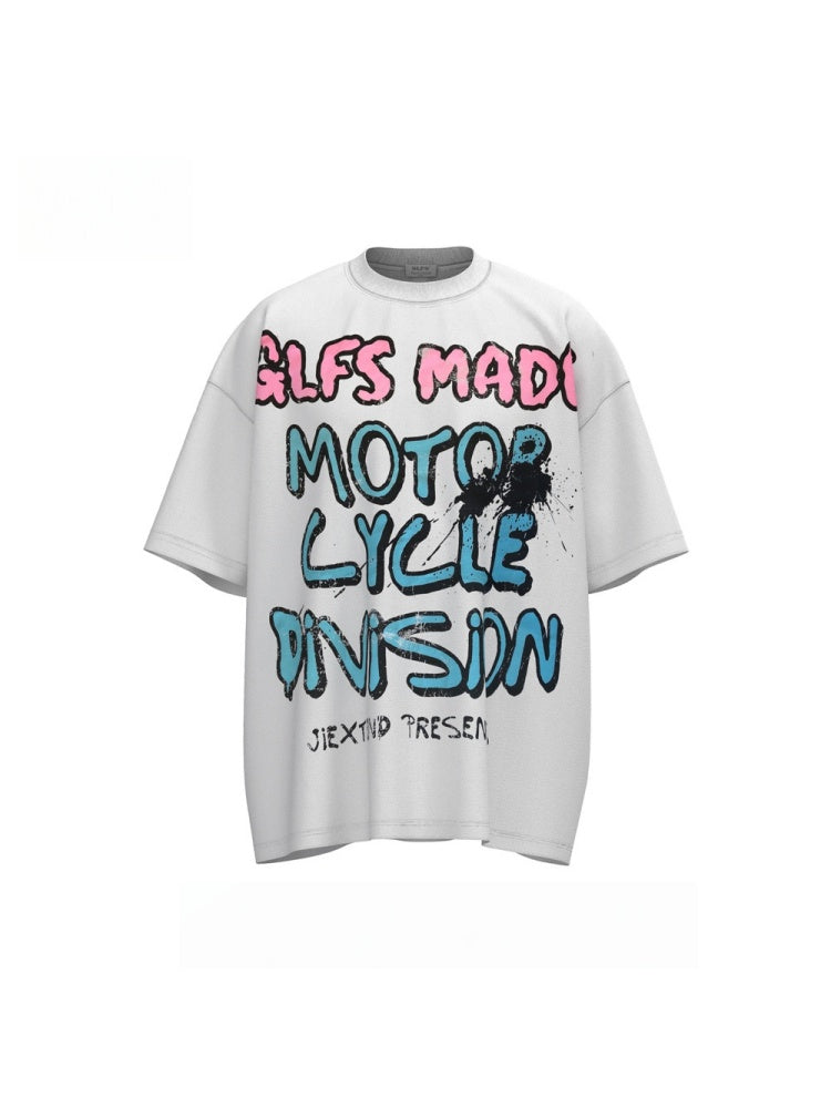 T-shirts à lettres graffiti