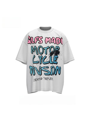 T-shirts à lettres graffiti