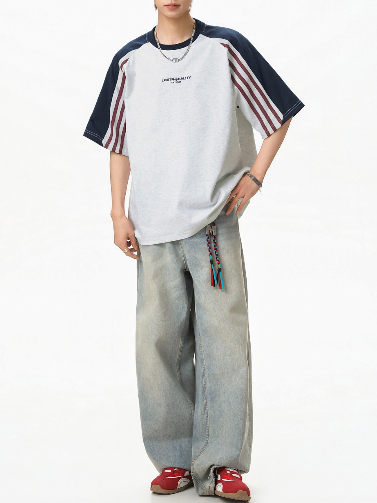 Color-blocked Ins Patchwork T-shirts