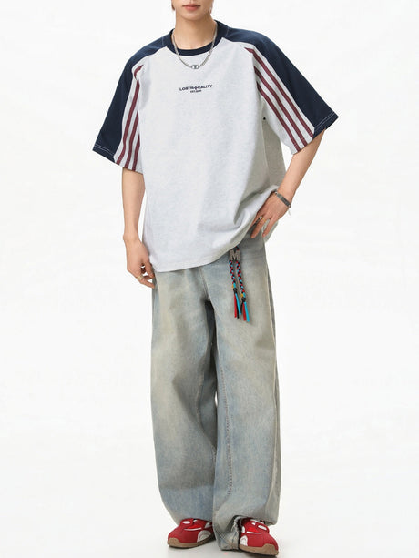 Color-blocked Ins Patchwork T-shirts