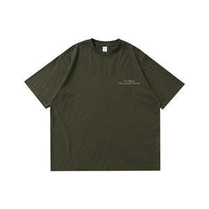 Hole Reflective Sports Breathable Loose-fit T-shirts
